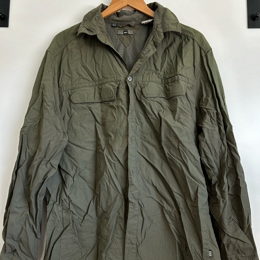 REI Green Windbreaker